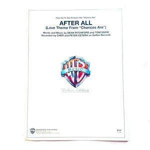 After All Love Theme From Movie Chances Are Score Theatre